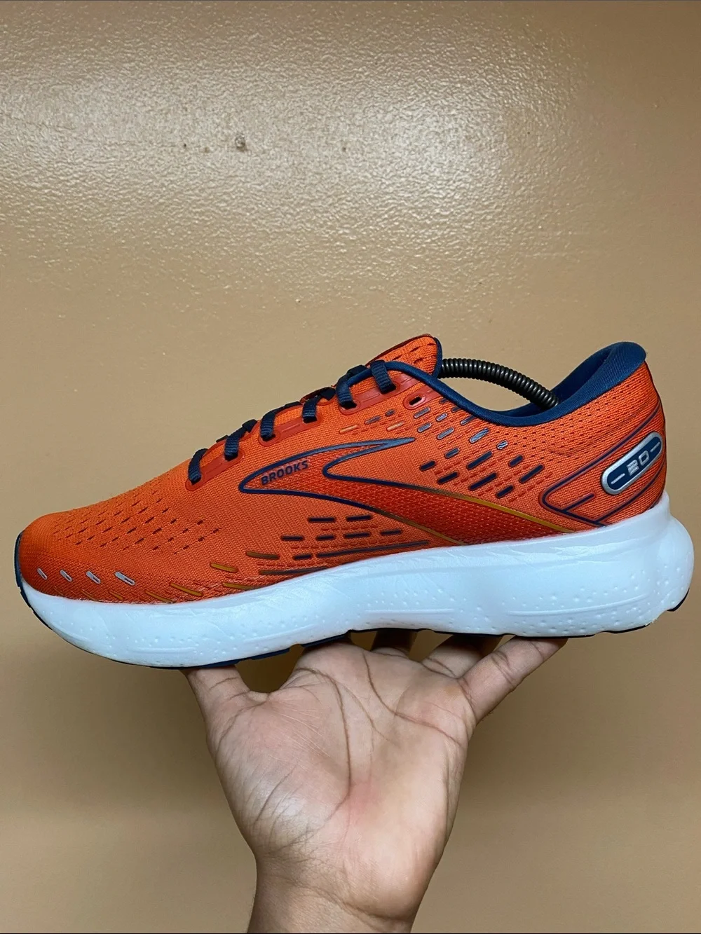 Brooks Glycerin 20 Men's Running Sneakers “Orange/Titan/Flame” Size 12.5 Medium